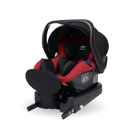 Axkid Modukid Infant (Red) Isofix - fotelik samochodowy 40-75 cm z bazą isofix