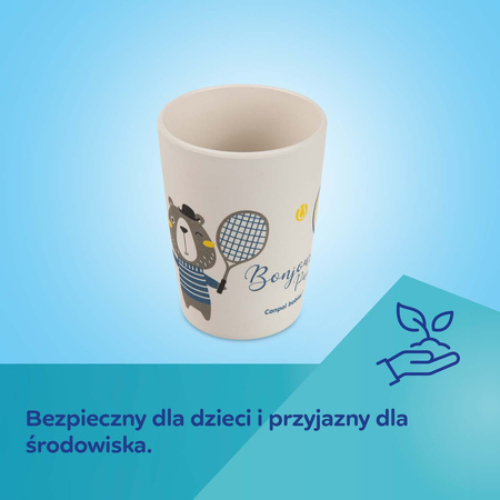 Canpol Babies Zestaw naczyń 5 elem. BONJOUR PARIS bordowy