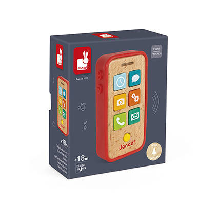 Janod Telefon drewniany z dźwiękami