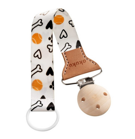 Akuku Uniwersalna tasiemka do smoczków uspokajających, Kość