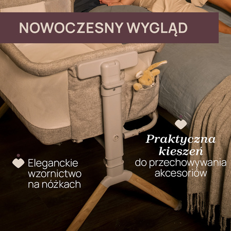 Chicco Next2Me Armonia 2w1 Motherpearl łóżeczko dostawne