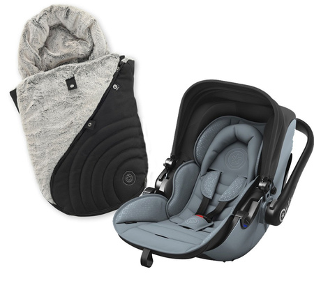 Kiddy fotelik Evolution Pro 2, 0-13 kg Polar Grey + śpiworek