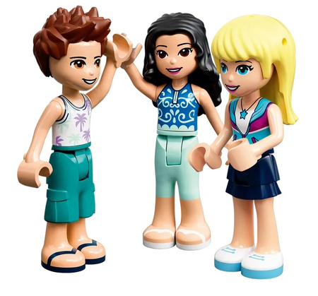 Leśny mikrobus kempingowy i żaglówka Lego Friends 41681