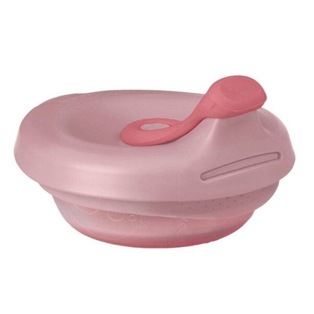 B.Box Silikonowa miseczka z pokrywką do karmienia róż