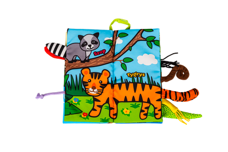 Jolly Baby Ogonki Książeczka Zwierzaki Dżungli