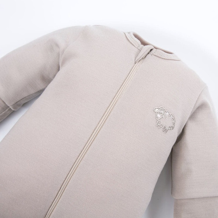 Eevi Pajac z wełny Merino beżowy 56 - 62