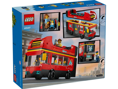 Lego 60407 City Czerwony, piętrowy autokar