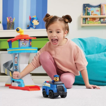 Spin Master Psi Patrol - Baza Psiego Patrolu z wieżą obserwacyjną + 2 figurki piesków