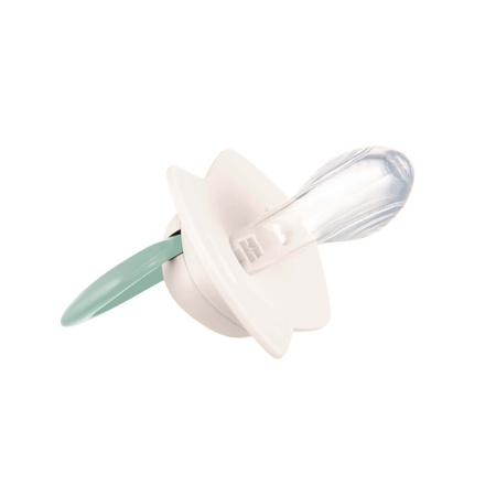 Canpol Babies Smoczek silikonowy Light touch 0-6m symetryczny Pure Color 2 szt. Beżowy