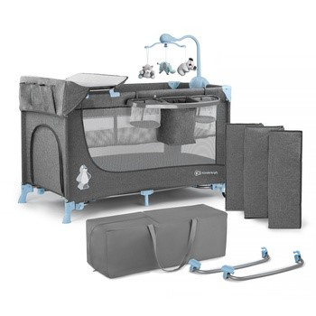 Kinderkraft łóżeczko turystyczne JOY z akcesoriami, blue