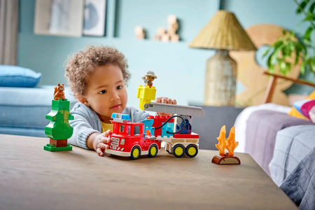 Lego 10473 Duplo Wóz strażacki z wężem i strażakiem