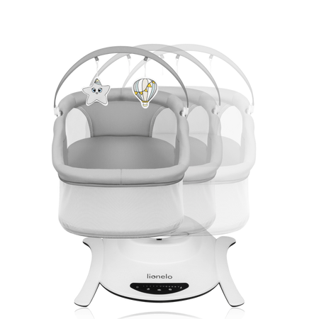 Lionelo Leżaczek bujaczek Bella Set Grey Concrete