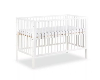 KLUPŚ Łóżeczko FRANK biały, 120x60 cm