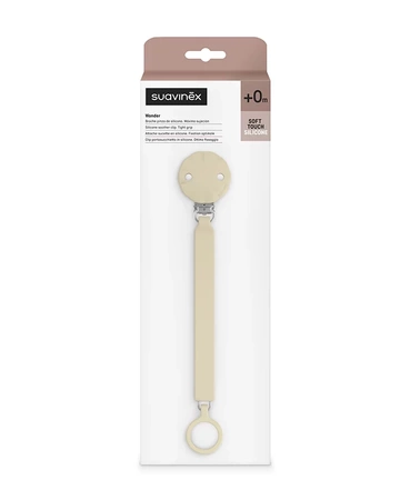 Suavinex Klips do smoczka Wonder Whitecap Gray