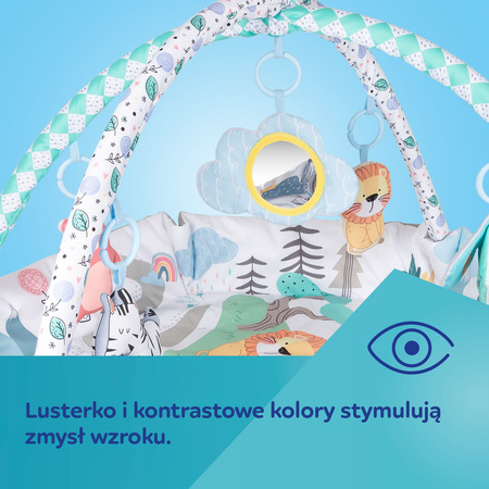 Canpol babies Mata edukacyjna do zabawy kojec dla dzieci 0m+ SAFARI