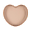 Canpol Babies Silikonowy talerz z przyssawką SERCE Beżowy