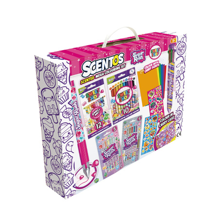 Scentos Pachnący Zestaw - Walizka do pokolorowania fioletowa
