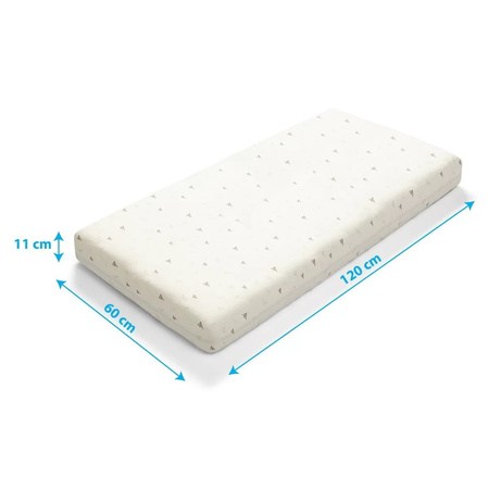 Babyono Bambusowe prześcieradło z gumką do łóżeczka, PAPER PLANES 60x120 749/03