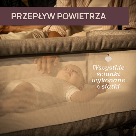 Chicco Next2Me Armonia 2w1 Motherpearl łóżeczko dostawne