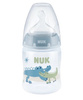 NUK Butelka First Choice+ 150 ml 0-6 m silikon, wskaźnik temperatury, krokodylki
