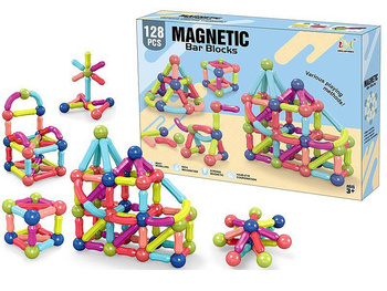 Klocki magnetyczne 128 el.