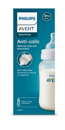 Philips Avent Butelka dla niemowląt 330 ml smok 3m+ SCY106/01