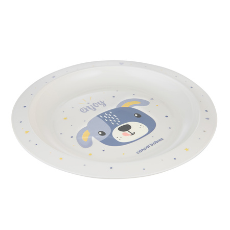 Canpol Babies Talerz plastikowy dla dziecka CUTE ANIMALS Blue