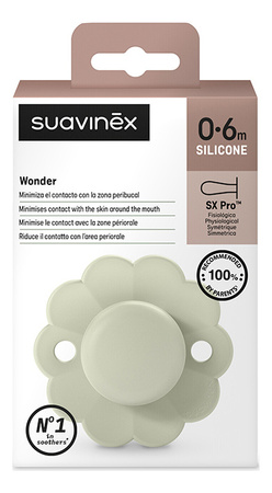 Suavinex Smoczek fizjologiczny SX Pro Wonder 0 - 6 m Almost Aqua