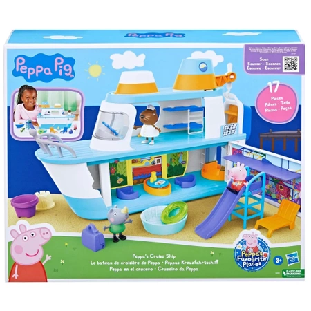 Hasbro Świnka Peppa Statek pasażerski Zestaw z figurkami i akcesoriami