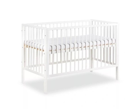 KLUPŚ Łóżeczko FRANK biały, 120x60 cm