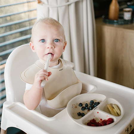 Babyono Elastyczna silikonowa łyżeczka