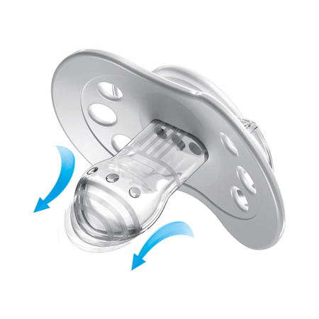 LOVI Smoczek silikonowy dynamiczny 3 - 6 m 2 szt. Hey Girl