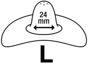 Nuk Osłonka brodawki sutkowej,Rozmiar L 2 sztuki