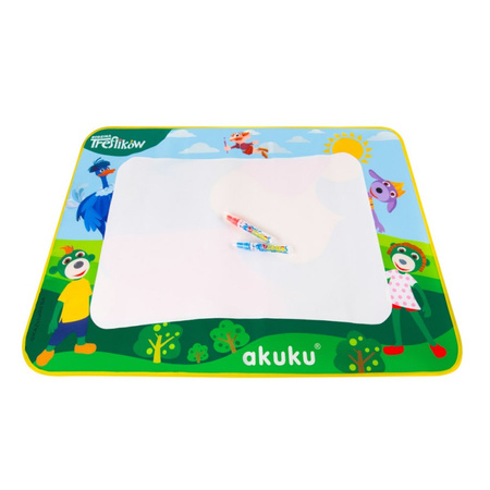 Akuku Rodzina Treflików - mata do malowania wodą A0638