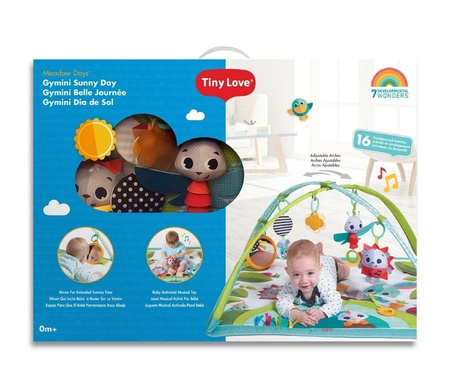 Tiny Love Gimnastyka - mata edukacyjna z pałąkami - Zabawa na łące Słoneczny Dzień