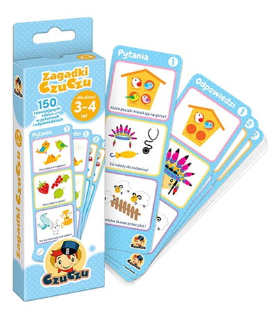Zagadki CzuCzu dla dzieci w wieku 3-4 lat