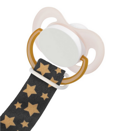 Akuku Uniwersalna tasiemka do smoczków uspokajających, Gwiazdki A0585