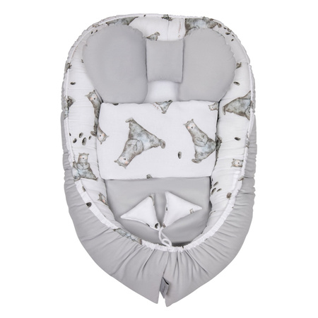 Belisima Kokon Velvet MR.GREY z kołderką