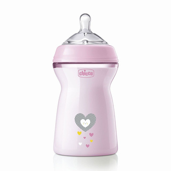 Chicco Butelka NaturalFeeling 330ml Przepływ szybki 6m+