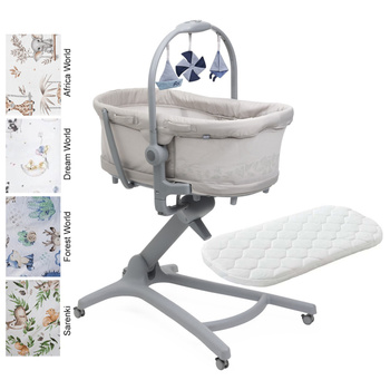 Chicco Baby Hug Pro 5w1 Beige Latte + materacyk i prześcieradło