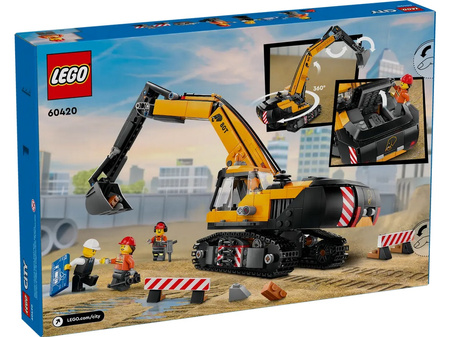 Lego 60420 City Żółta koparka