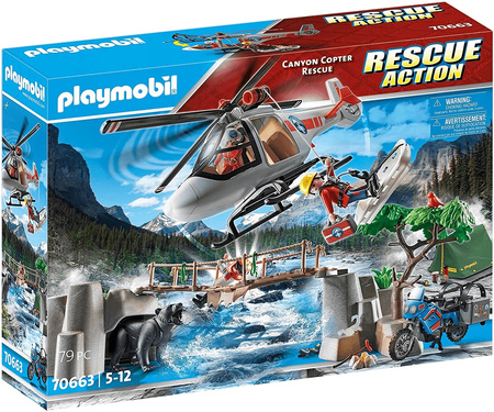 Playmobil 70663 Misja śmigłowca w kanionie