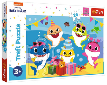 Trefl Puzzle Wesołe Baby Shark. 24 el. maxi