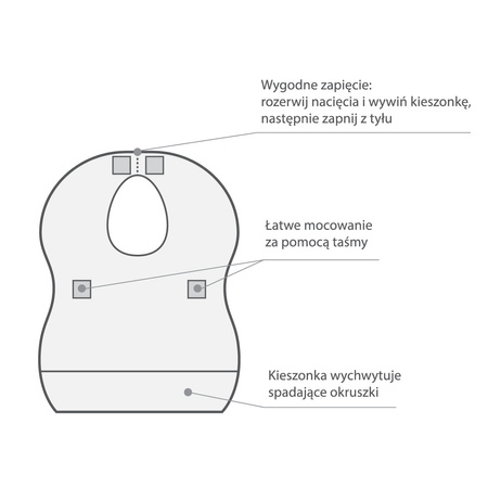 Babyono Śliniaki jednorazowe 878