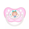 Smoczek 0-6m uspokajający silikon anatomiczny TOYS różowy Canpol babies
