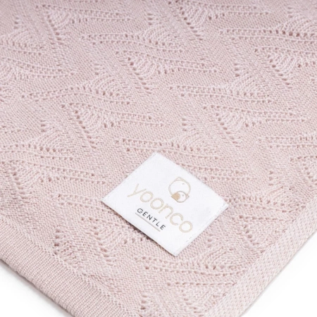 Yoonco Kocyk bambusowy mgiełka AŻUR róż