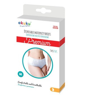 Akuku Jednorazowe majtki poporodowe PREMIUM 5 szt. rozmiar M