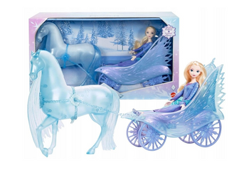 Mattel Kraina Lodu Elsa w karocy z koniem Nokk