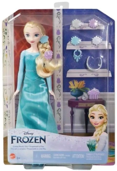 Mattel Frozen Kraina Lodu Lalka Elsa i akcesoria do stylizacji włosów 