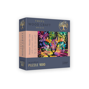 Trefl Puzzle drewniane 1000 el. Kolorowe koty